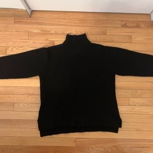 Black Tiger of Sweden mock neck. Size small. 100% wool.